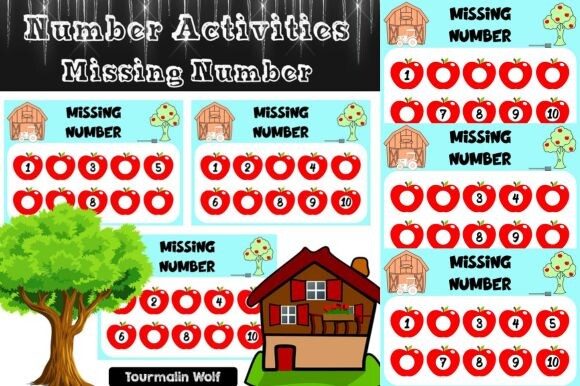 Number Activities: Missing Number Graphic by Tourmalinwolf · Creative ...