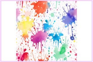 Paint Splash Seamless Pattern Graphic by Forhadx5 · Creative Fabrica