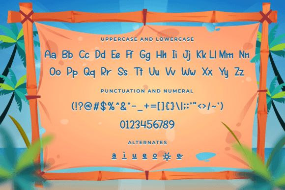 Pop Sunshine Font PNG with transparent background - Preview 5