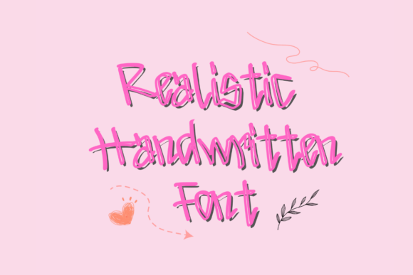 Realistic Handwritten Font PNG with transparent background - Preview 4