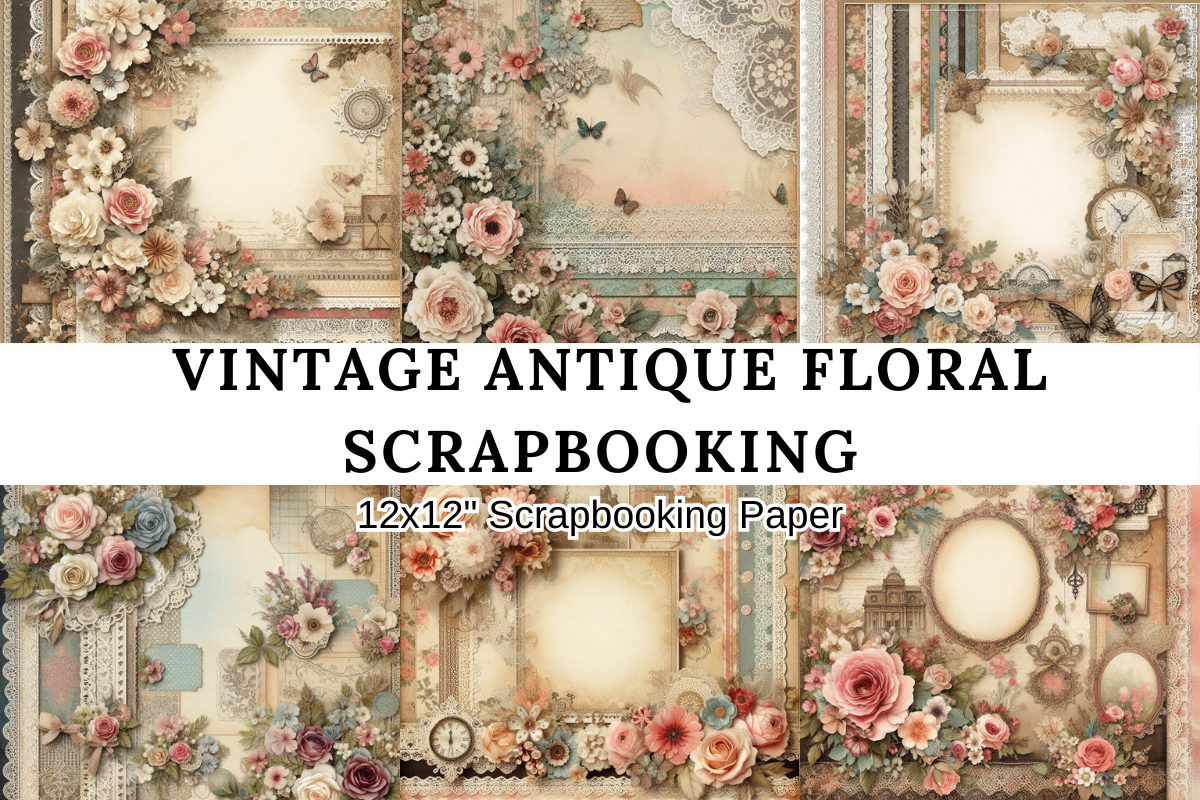 Antique Floral Elegance Lace Graphic by Jacky Studio · Creative Fabrica