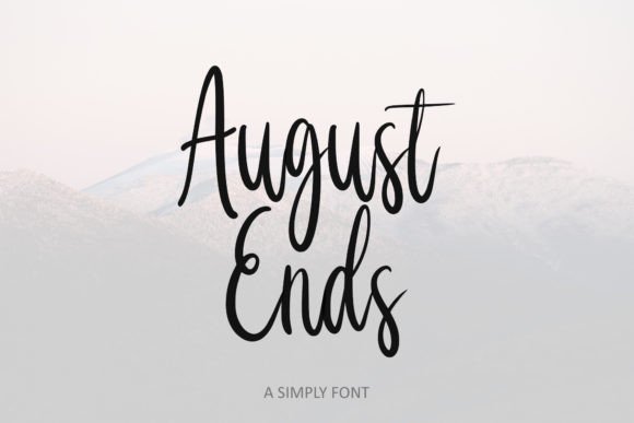 August Ends Font - Preview 1