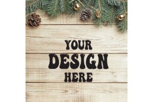 Christmas Background Mockup.