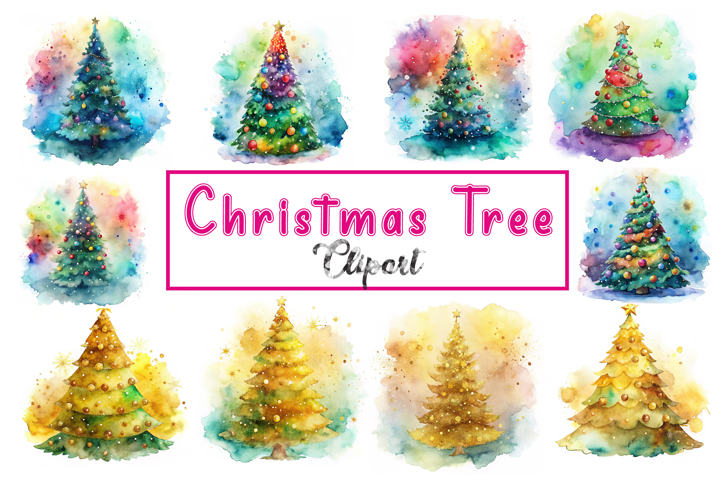 Christmas Tree Clipart Png 🎄🎄🎄🎄🎄 Graphic by MR Mamun Store · Creative ...