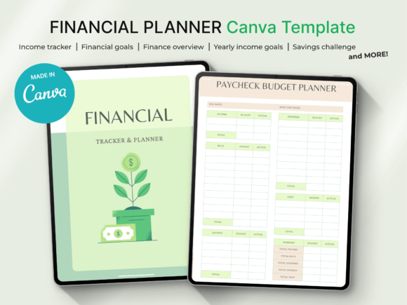 Financial Planner, Canva Template