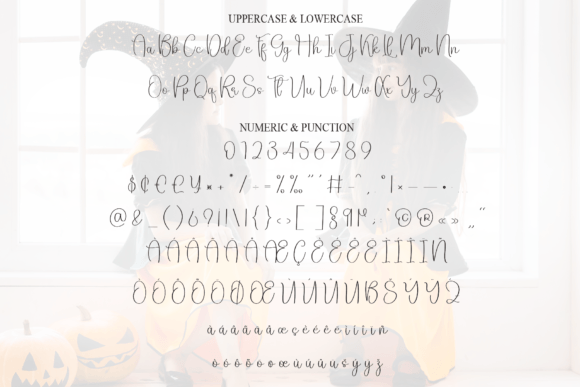 Halloween Cutties Font PNG with transparent background - Preview 6