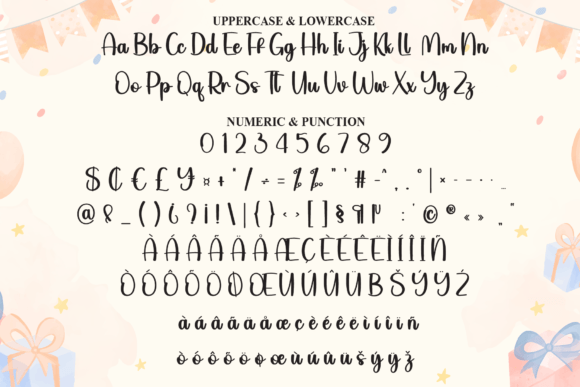 Happy Birthday Font - Preview 6