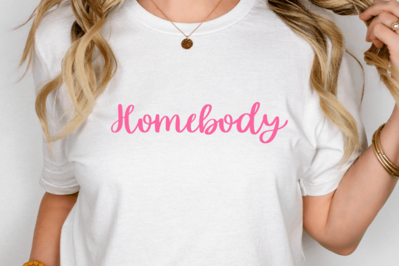 October Pink Font PNG with transparent background - Preview 3