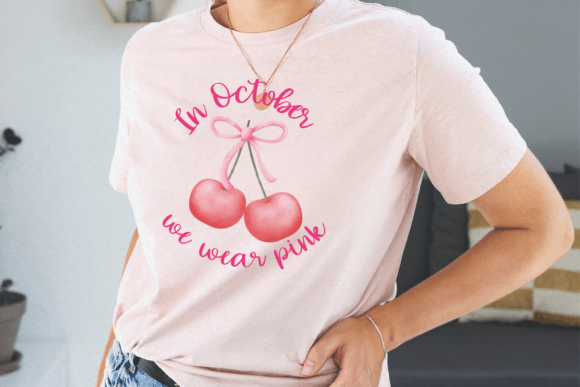 October Pink Font PNG with transparent background - Preview 4
