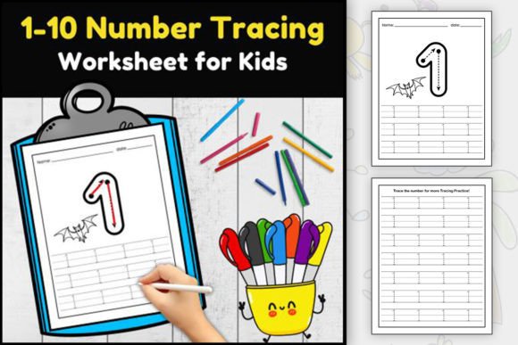 Printable 1-20 Number Tracing Worksheets