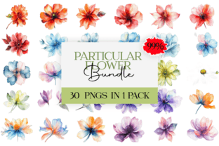 Watercolor Flower & Wildlife PNG Pack Graphic by .GFX · Creative Fabrica
