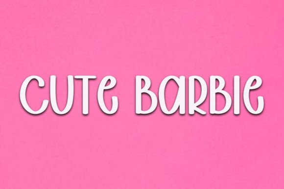 Barbie Font - Preview 1