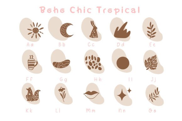 Boho Chic Tropical Font - Preview 1