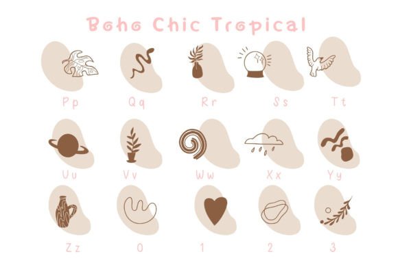 Boho Chic Tropical Font - Preview 2