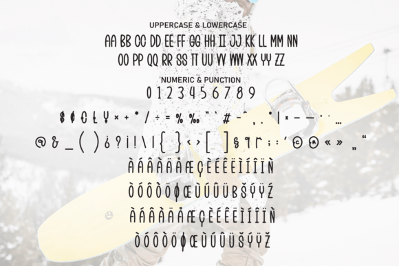 Christmas Snowboard Font - Preview 6