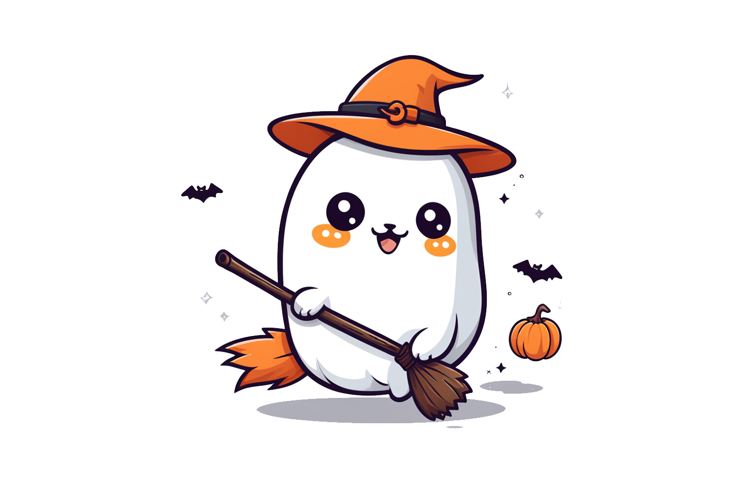 Cute Funny Ghost Png Cute Halloween Png Graphic by Lisna.Craft ...