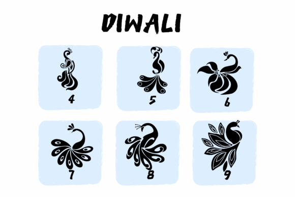 Diwali Font PNG with transparent background - Preview 3