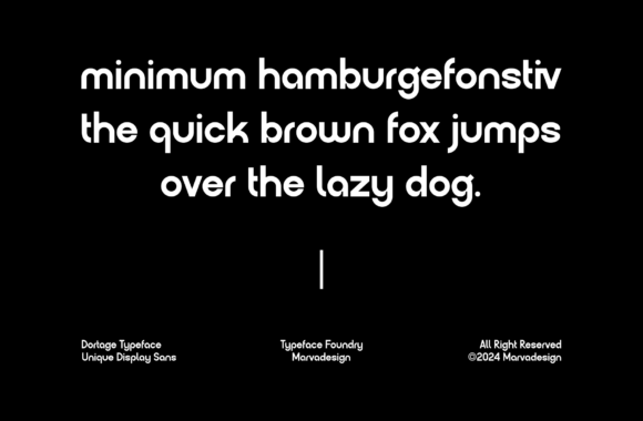 Dortage Font PNG with transparent background - Preview 1