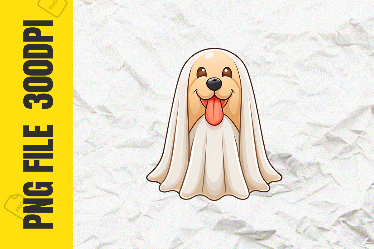 Ghost Dog Clipart Illustration Graphic by Brainside · Creative Fabrica