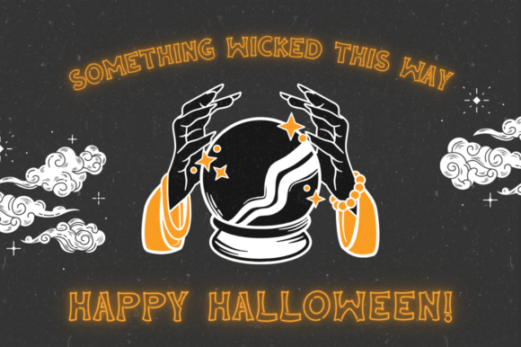 Neon Halloween Font PNG with transparent background - Preview 1