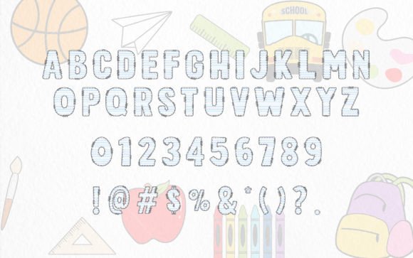 Paper Army Font PNG with transparent background - Preview 1