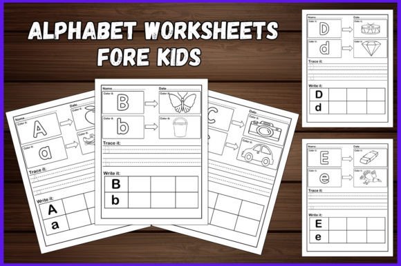 Preschool Alphabet Worksheets for Kids