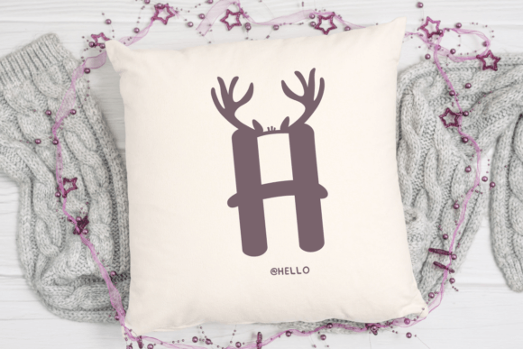 Reindeer Christmas Font font preview - 2