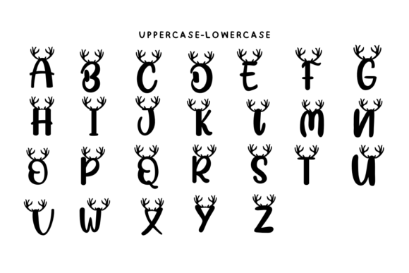 Reindeer Christmas Font font preview - 5