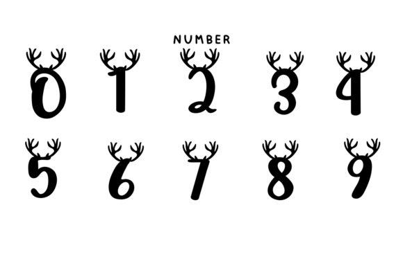 Reindeer Christmas Font font preview - 6
