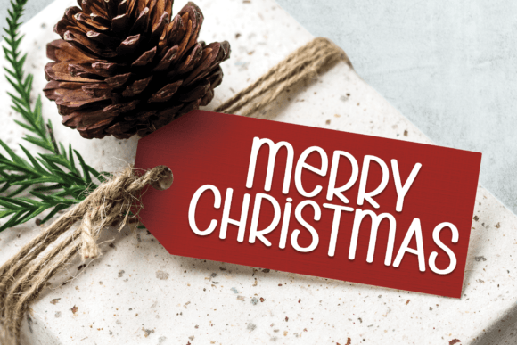 Santa Creative Font PNG with transparent background - Preview 4