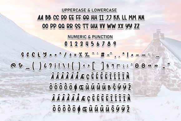 Snow House Font PNG with transparent background - Preview 6