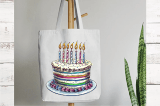 Watercolor Birthday Cake Clipart Bundle Graphic by Crafts SVG ...