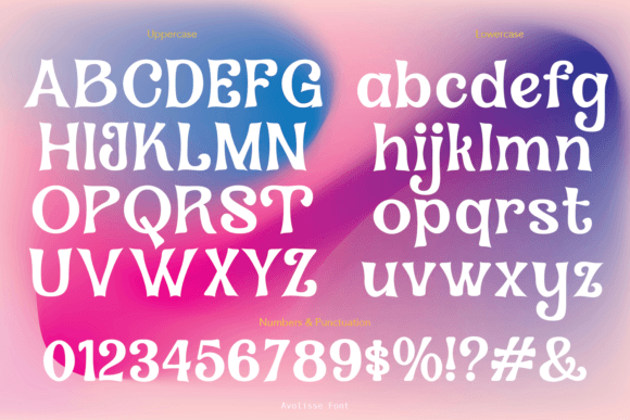 Avolisse Font - Preview 3