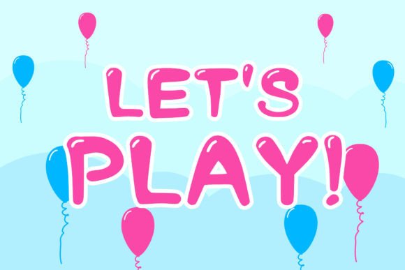 Balon Plup Font Font - Preview 1