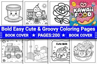 Bold Easy Cute & Groovy Coloring Pages Graphic by Ikhlas Artistry ...