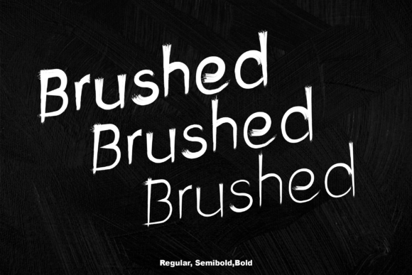 Brushed Font - Preview 1