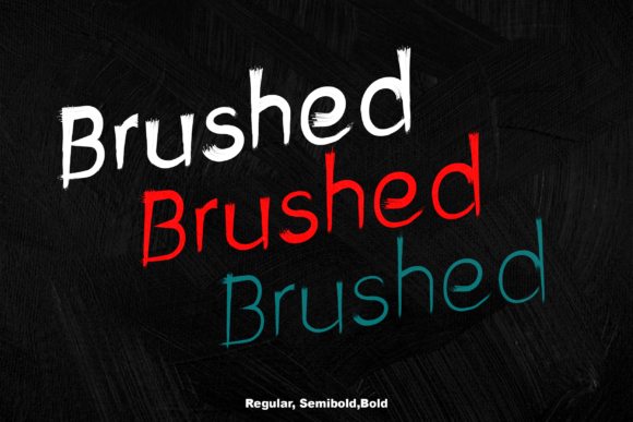 Brushed Font - Preview 2