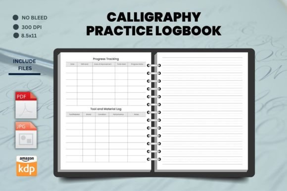 Calligraphy Practice Logbook