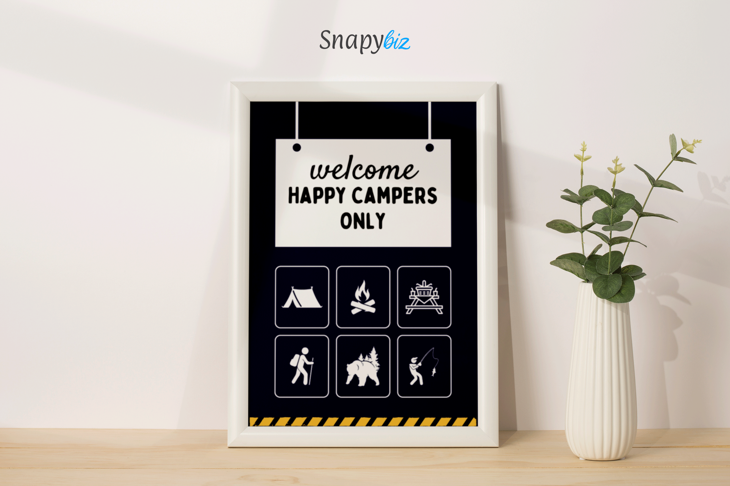 Camping Signs Printable Template