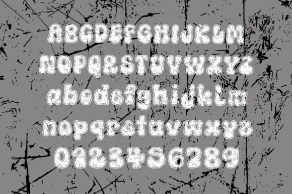 Chunky Grunge Font - Preview 1