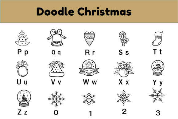 Doodle Christmas Font - Preview 2