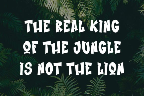 Jungle Fresh Font PNG with transparent background - Preview 4