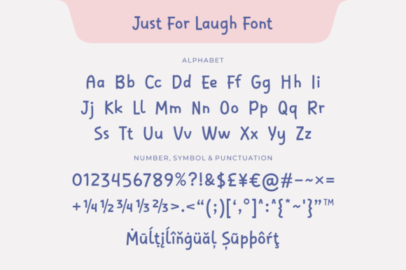 Just for Laugh Font PNG with transparent background - Preview 4