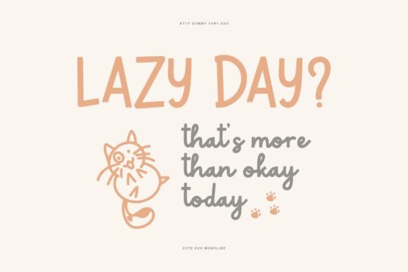Ktty Gummy Font PNG with transparent background - Preview 1