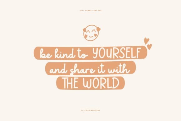 Ktty Gummy Font PNG with transparent background - Preview 5