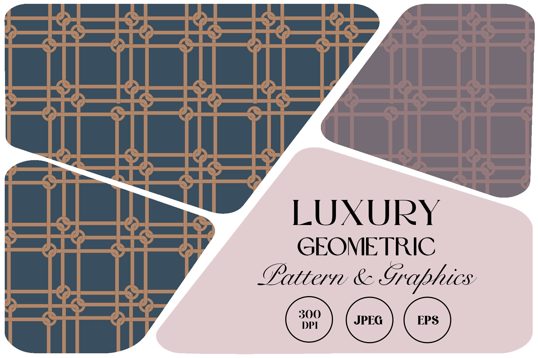 Luxury Geometric Seamless Pattern Graphic by StudioGlouna · Creative ...