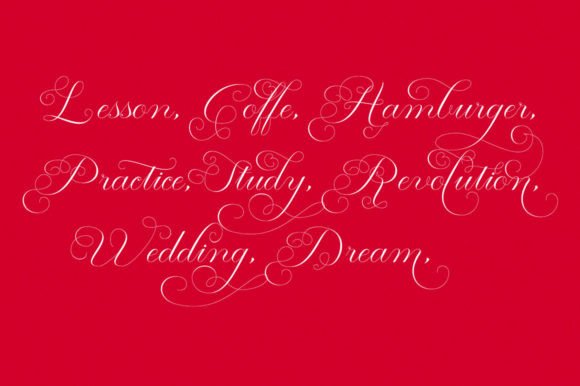 Manhattan Calligraphy Font PNG with transparent background - Preview 3
