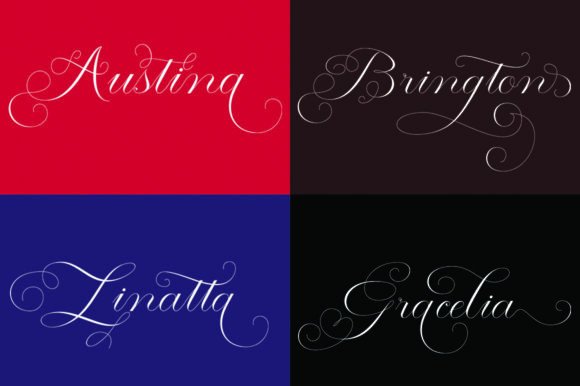 Manhattan Calligraphy Font PNG with transparent background - Preview 4