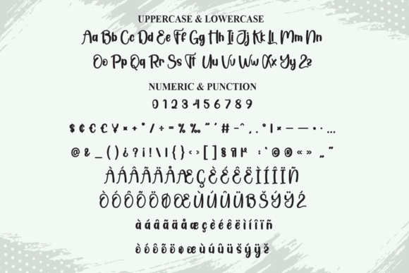 Modern Grunge Font PNG with transparent background - Preview 6