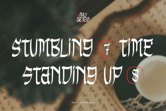 Nau Genzo Font font preview - 3